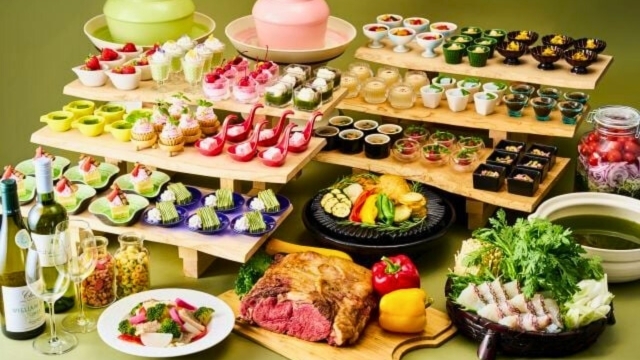 【ログハウス宿泊・ワンちゃん可】お茶と苺と白ワインフェア　ビュッフェ　2026年2月〜