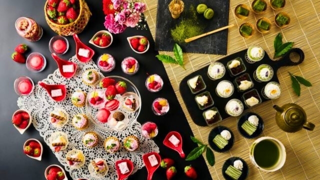 【ログハウス宿泊・ワンちゃん可】お茶と苺と白ワインフェア　ビュッフェ　2026年2月〜