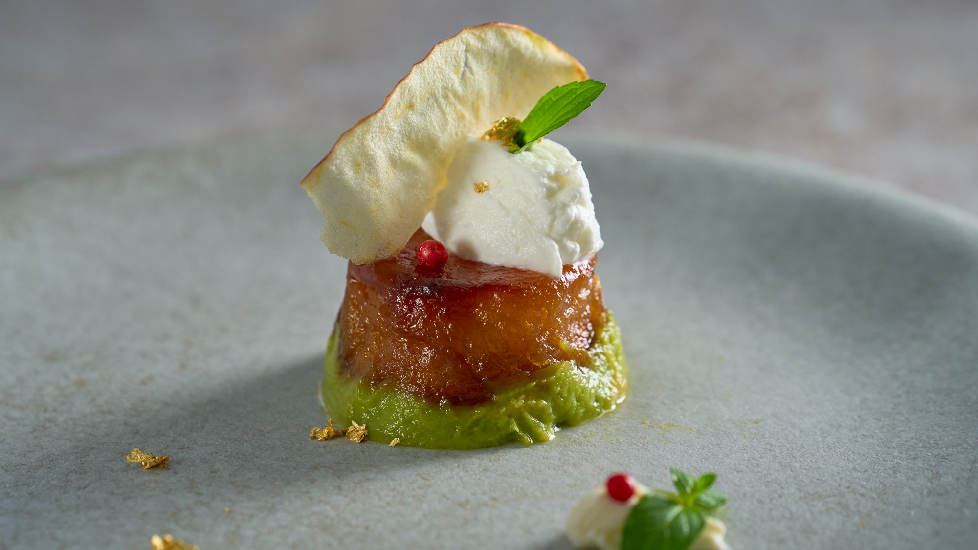 *＜夕食一例＞リンゴのタルトタタン