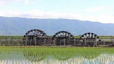 朝倉の三連水車 01