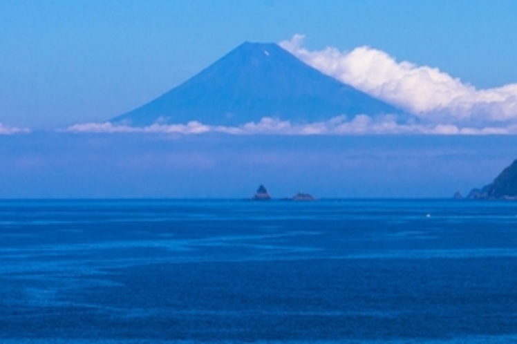 夏期の富士山。