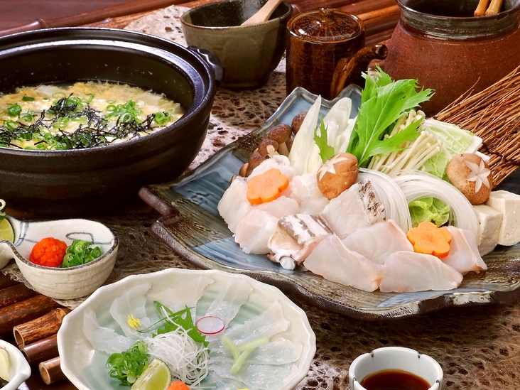 本場の味！！『天然九絵（クエ）鍋フルコース』プラン