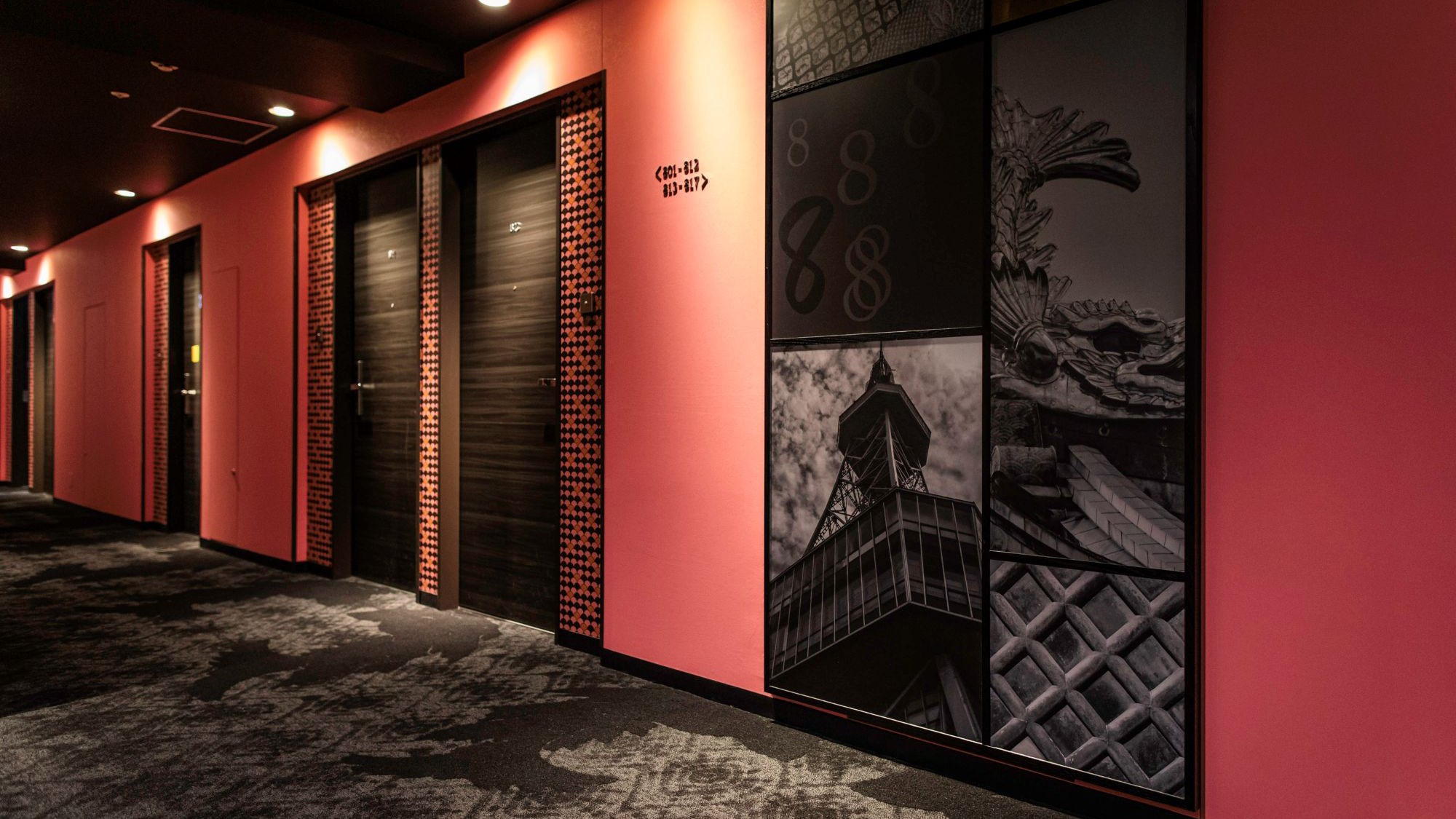 リニューアルフロア　客室廊下イメージ