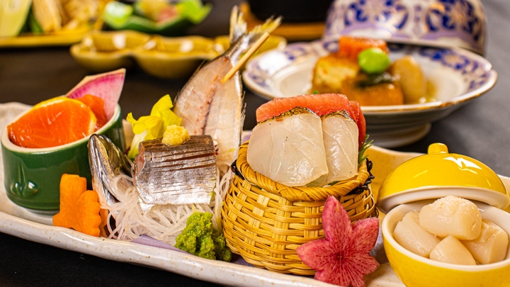 【基】迷ったらコレ!!スタンダード宿泊ぷらん（^^♪ 〜和洋折衷創作会席〜 四季の味覚満載!! 