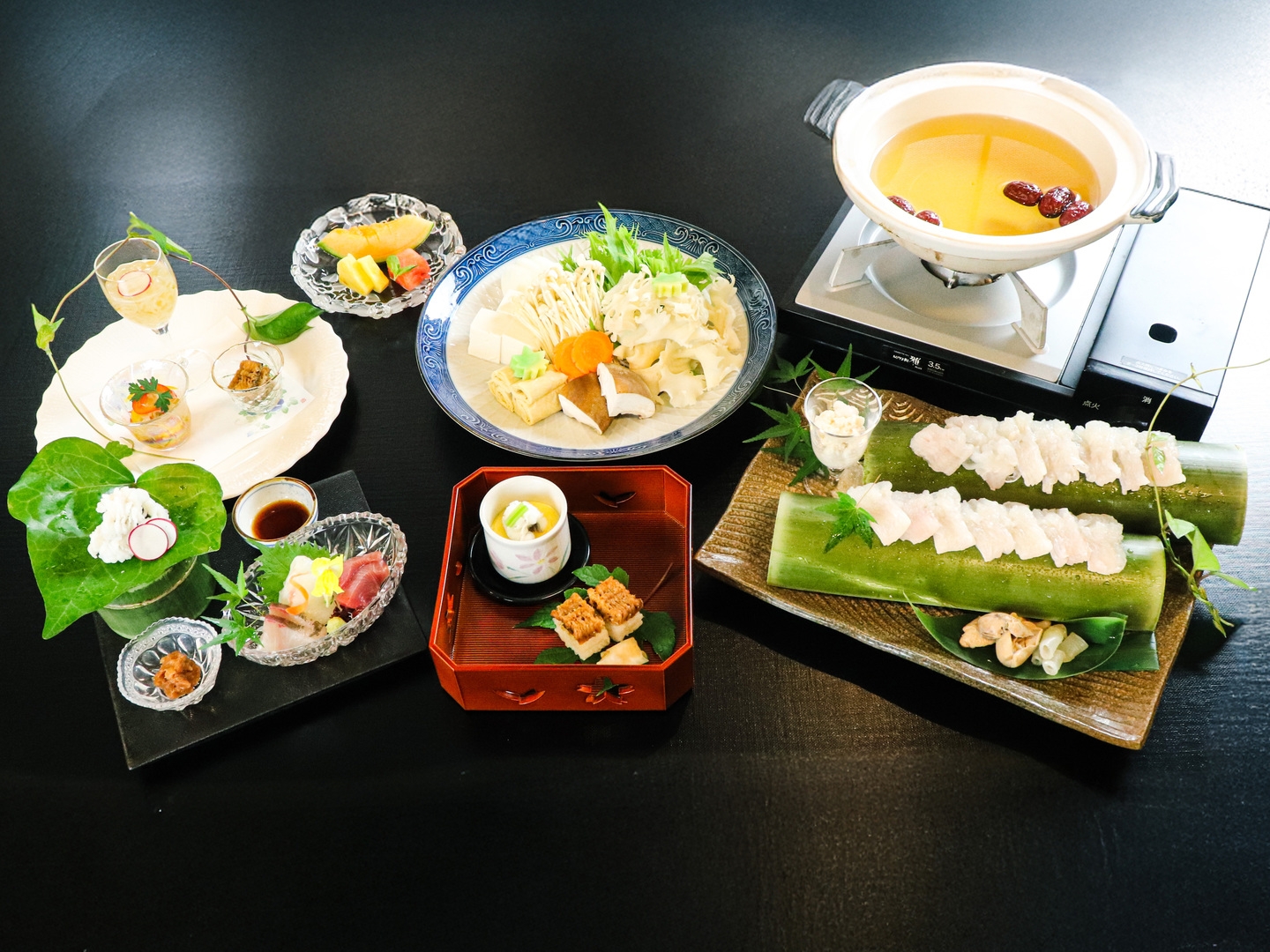 【2食付】ふわりとほどける 和歌山県産鱧の極上鍋コース【夏季限定】