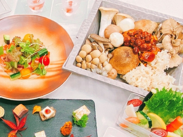 【菌活で免疫力UP】飲み放題付！秋の味覚『きのこ』しゃぶしゃぶプラン