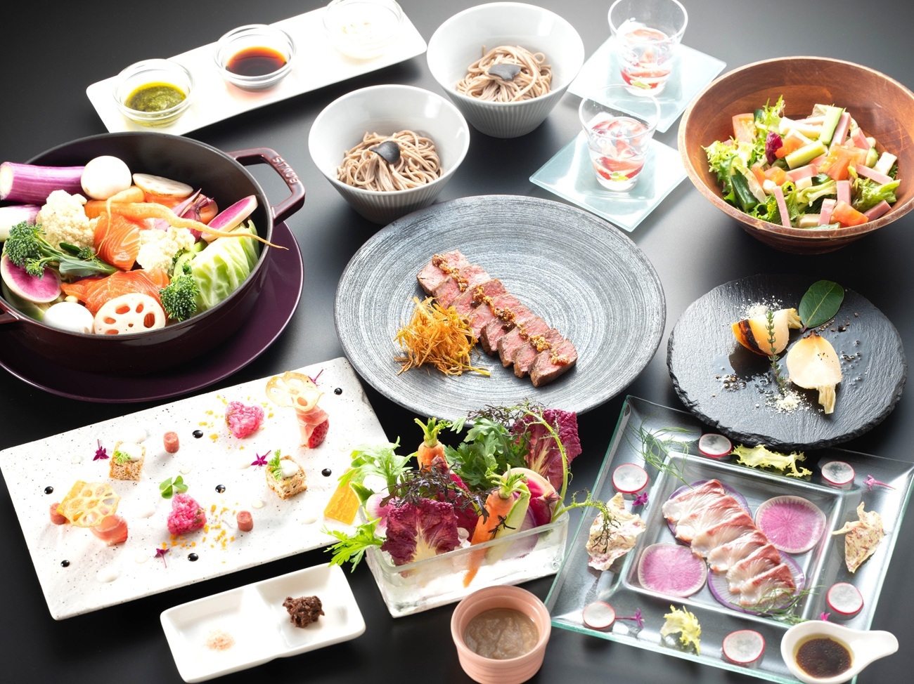 【飲み放題付】いちやオリジナルフレンチ『ビストロジャポネ』 大地の恵みと、選りすぐりの旬の食材を堪能