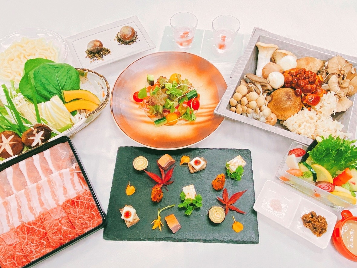 【菌活で免疫力UP】飲み放題付！秋の味覚『きのこ』しゃぶしゃぶプラン