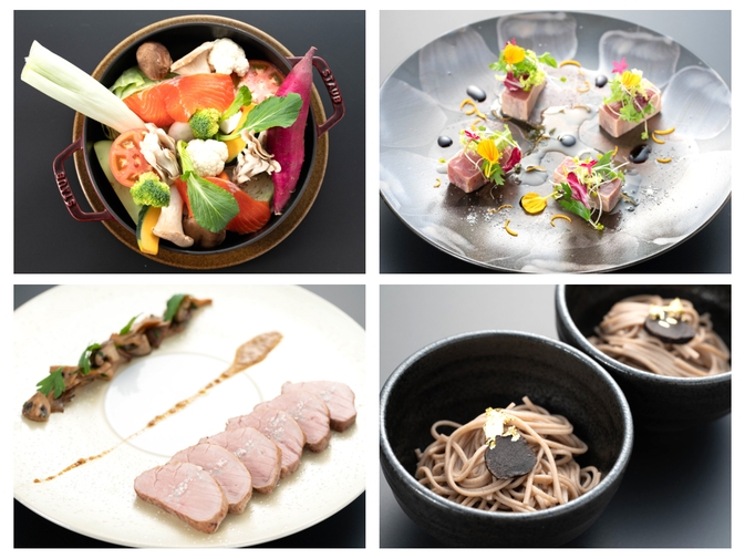 【飲み放題付】いちやオリジナルフレンチ『ビストロジャポネ』 大地の恵みと、選りすぐりの旬の食材を堪能