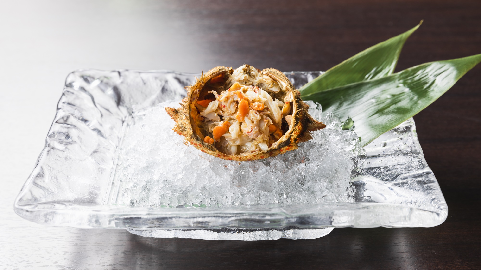 【ご夕食一例】「トゲクリ蟹」甘く繊細な身の味わいと濃厚な味わいの蟹味噌、また“内子”はまさに絶品。