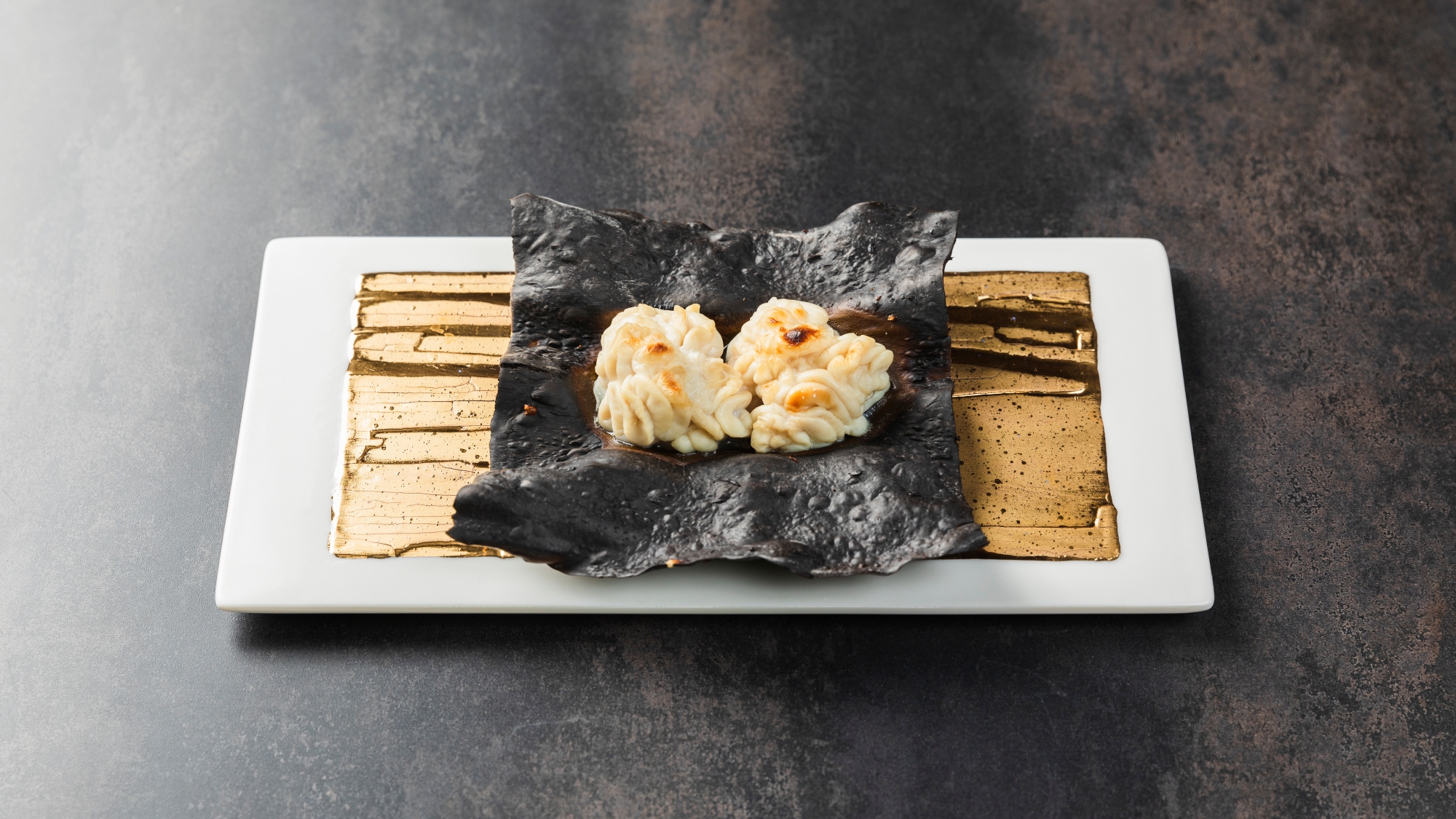 【ご夕食一例】「白子松前焼」クリーミーかつ風味豊かな一品。程好い塩気と昆布出汁の相性は抜群。