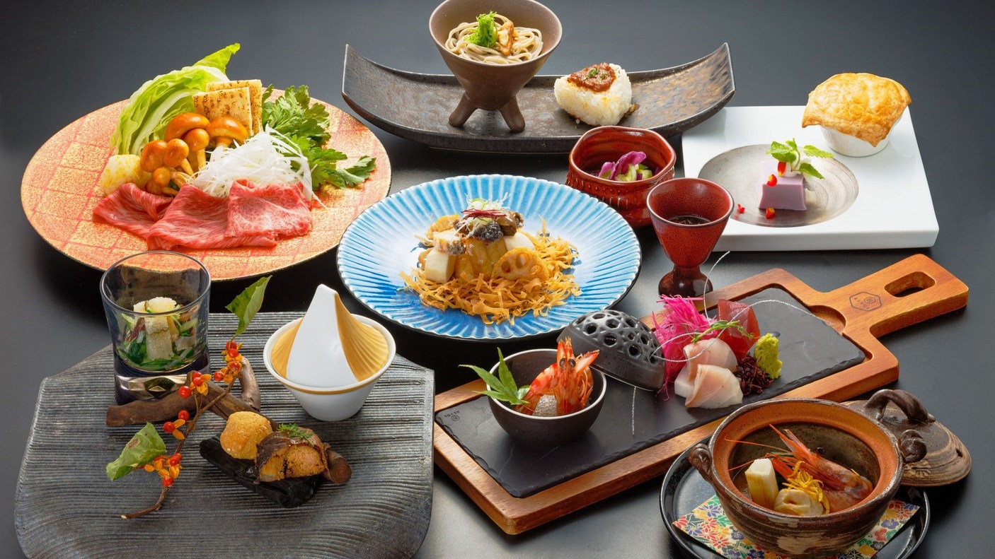 【春SALE】飛騨・奥美濃の旬と選べるメイン料理で飛騨牛を楽しむ《2食付き》