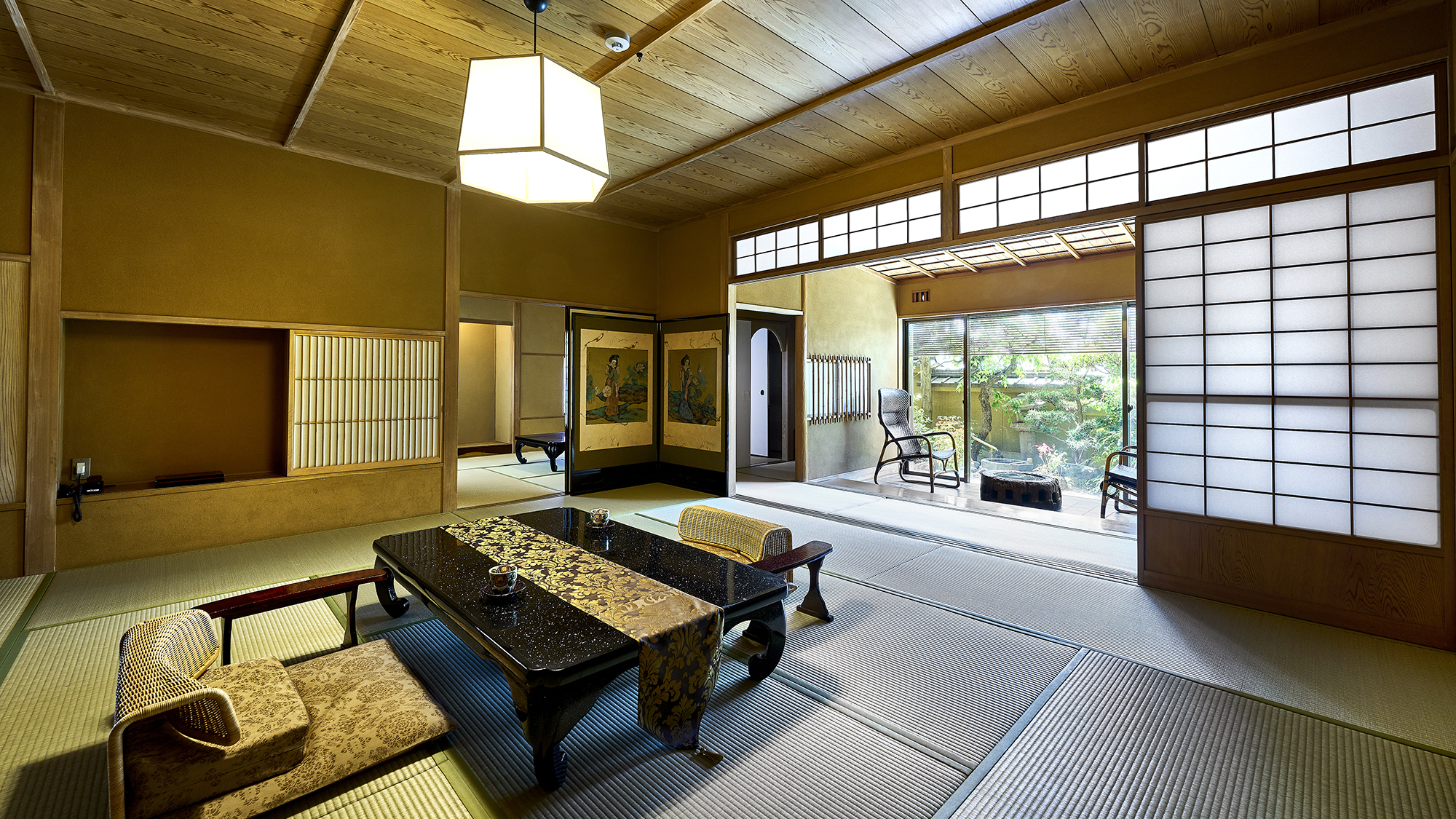 【梅：露天風呂付和室スイート】露天風呂＋12.5畳＋6畳