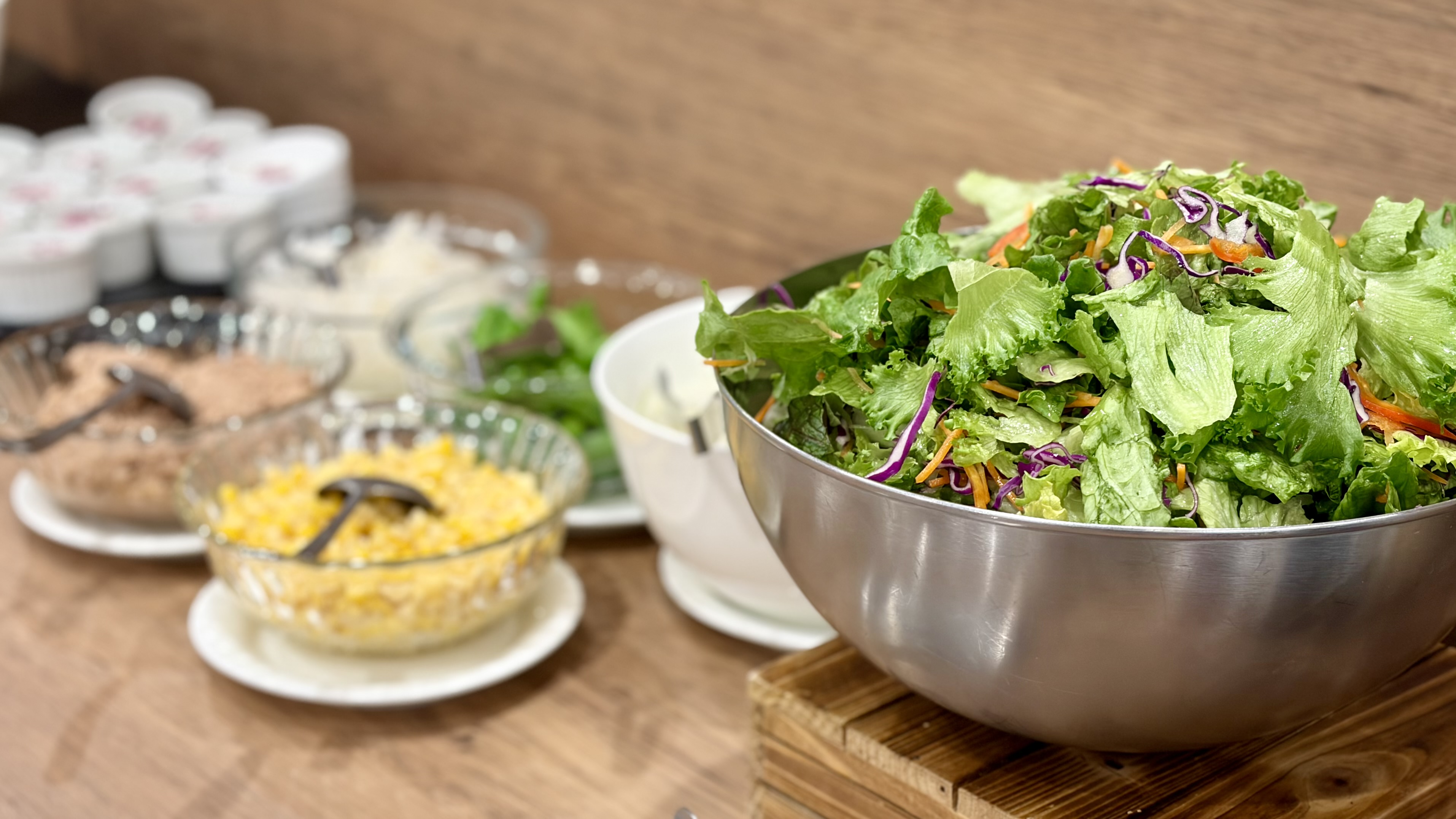 【花茶屋】朝食バイキング サラダコーナー