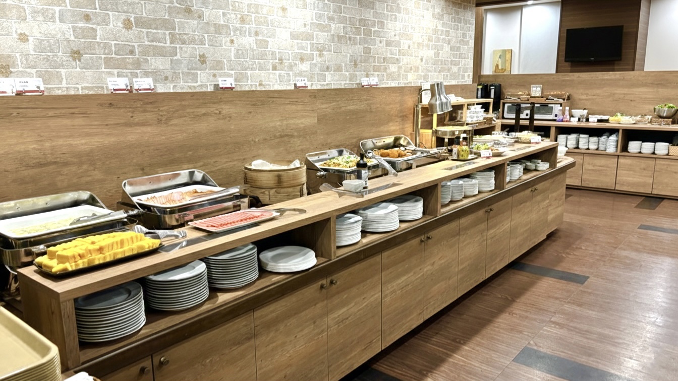 【花茶屋】朝食バイキングカウンター①