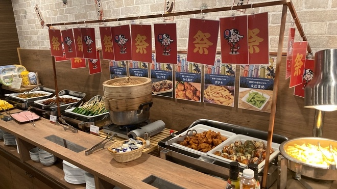 お盆・縁日（朝食レストラン風景）