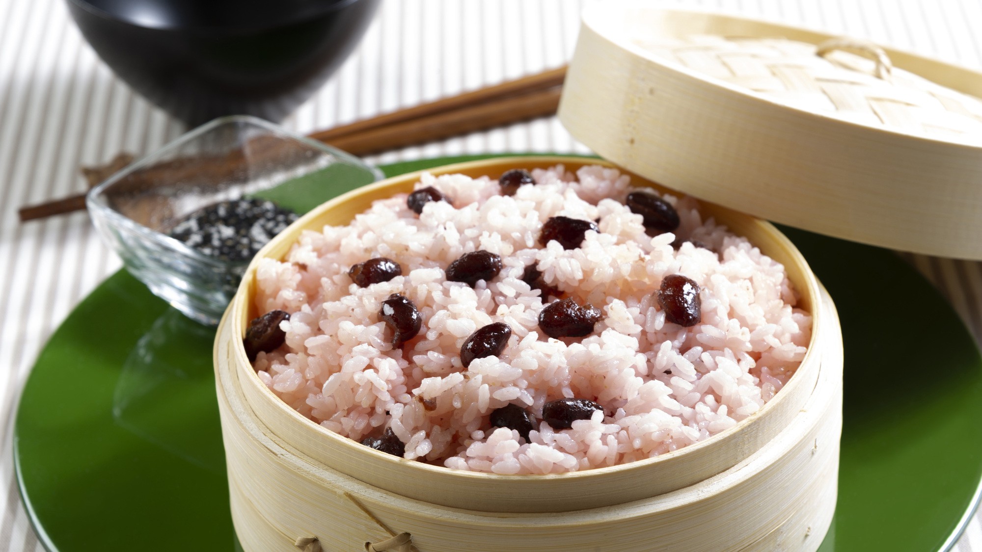 2026年春の朝食メニュー♪～甘納豆の赤飯～