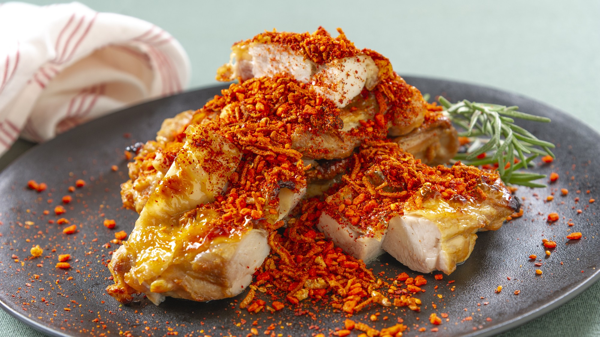 2025年冬の朝食メニュー♪～ザクザクスパイシーチキン～