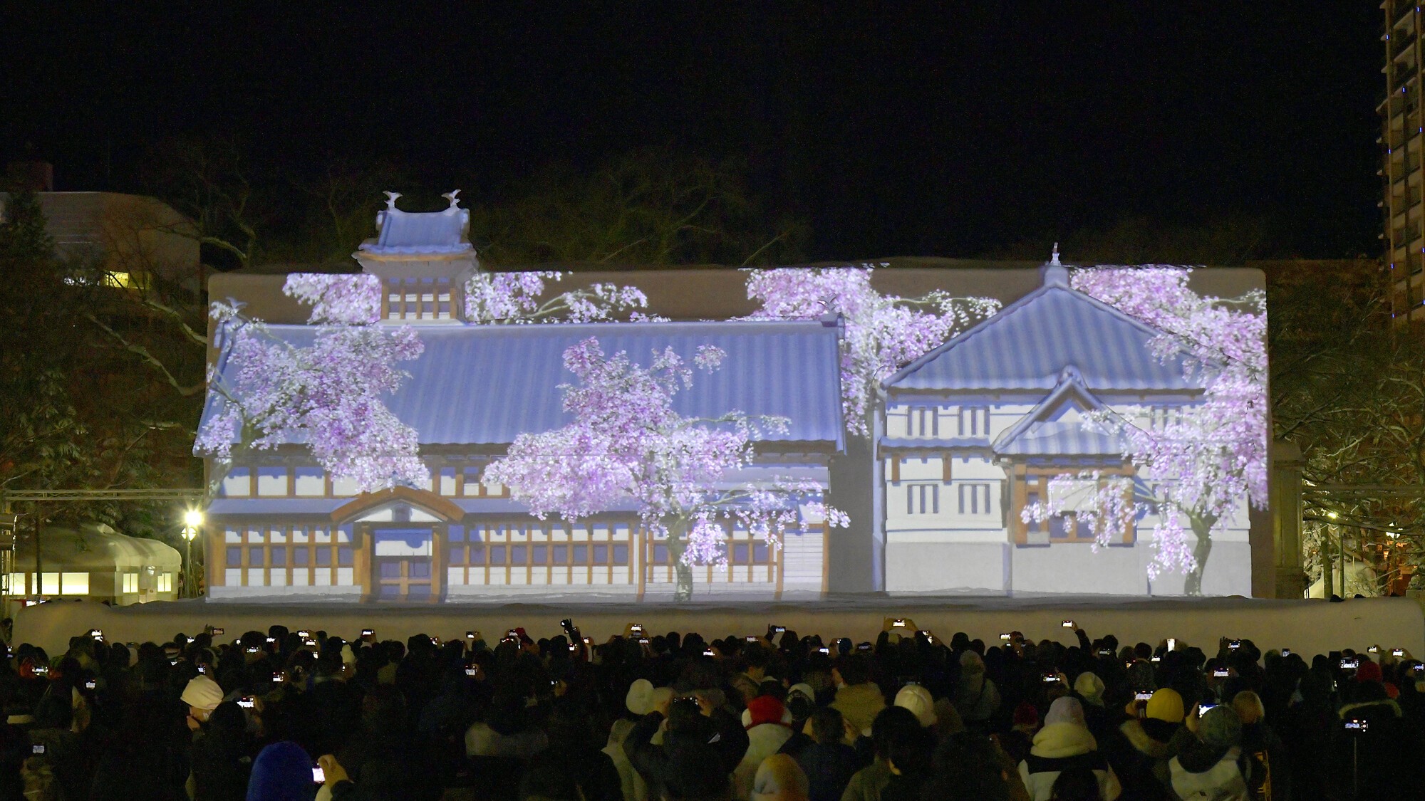 2025さっぽろ雪まつり　雪像プロジェクションマッピング