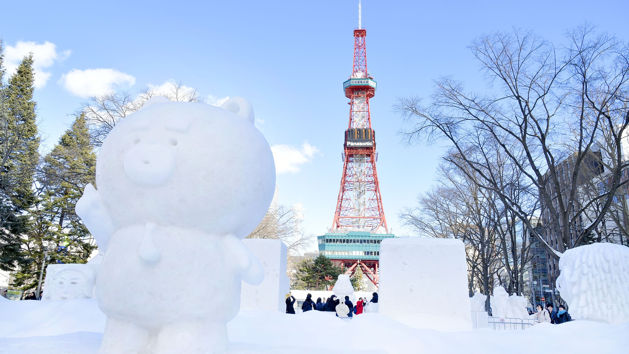 2025さっぽろ雪まつり　雪像・テレビ塔