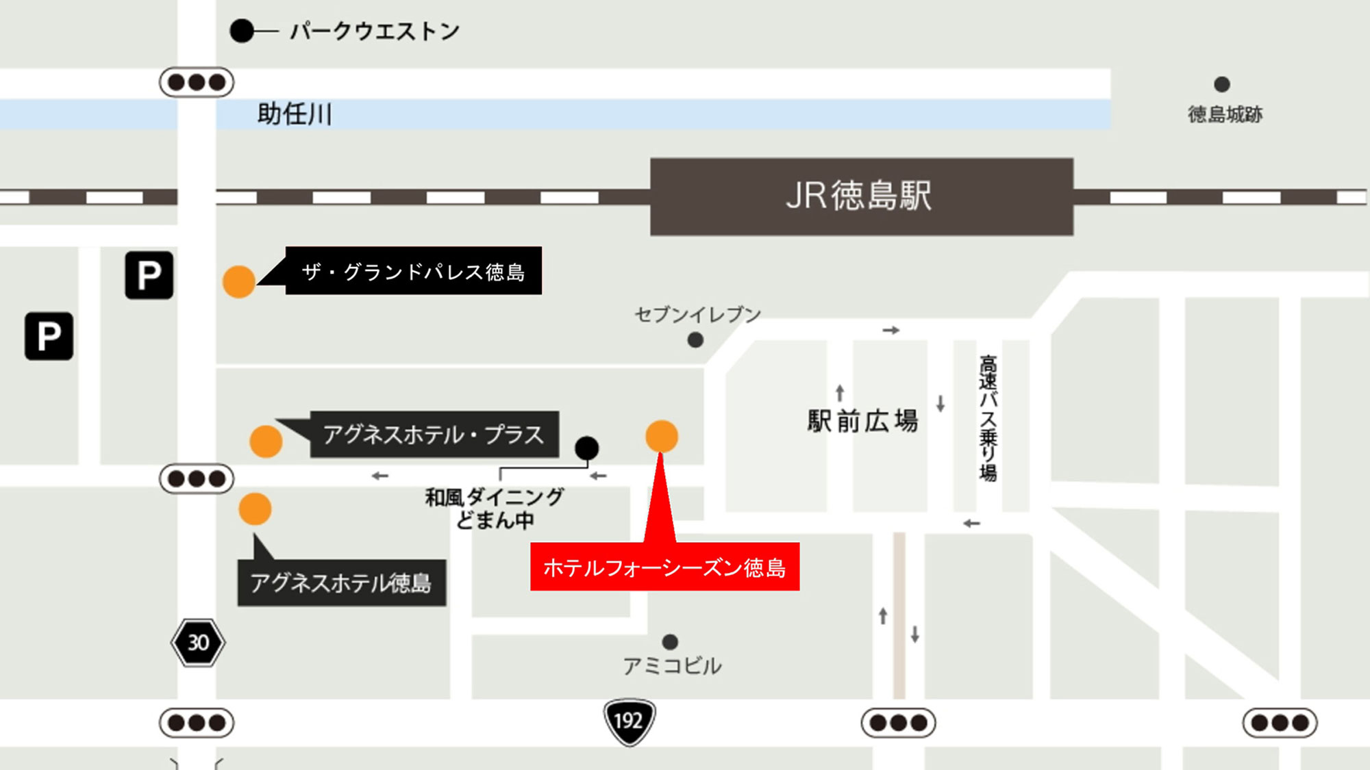 【フォーシーズン徳島 MAP】