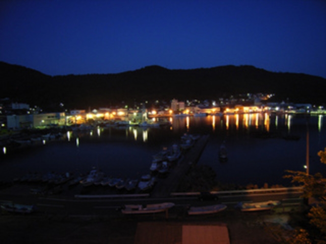 鮎川港の夜景