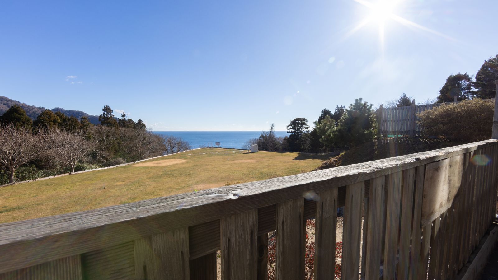 女性用露天風呂から大海原を一望できます。