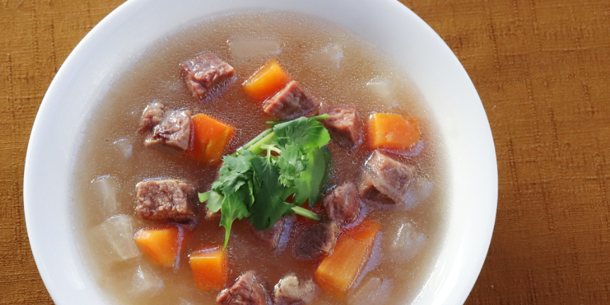 【朝食ビュッフェ】『中国料理 美麗華』牛すね肉のスープ