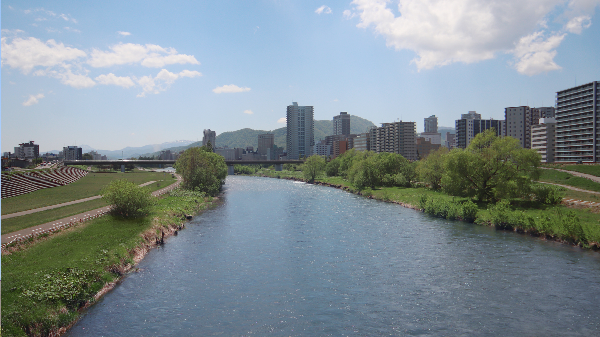 札幌の「母なる川」と言われる石狩川を源流とした豊平川。