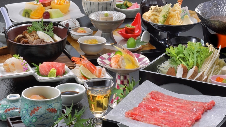 【山形牛しゃぶしゃぶプラン】甘みある脂の香りとコク深いお肉を堪能＜2食付＞