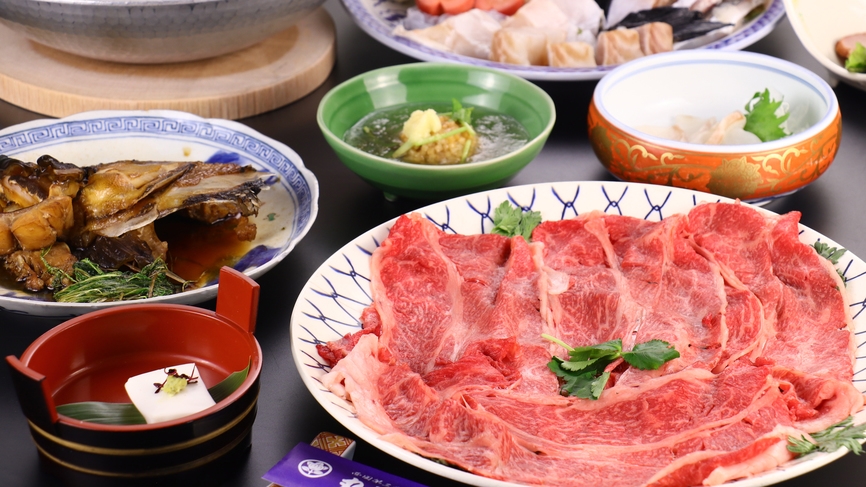 【クエフルコース×熊野牛〜松〜】和歌山の山海の幸を食べつくす！クエと熊野牛の最強タッグ