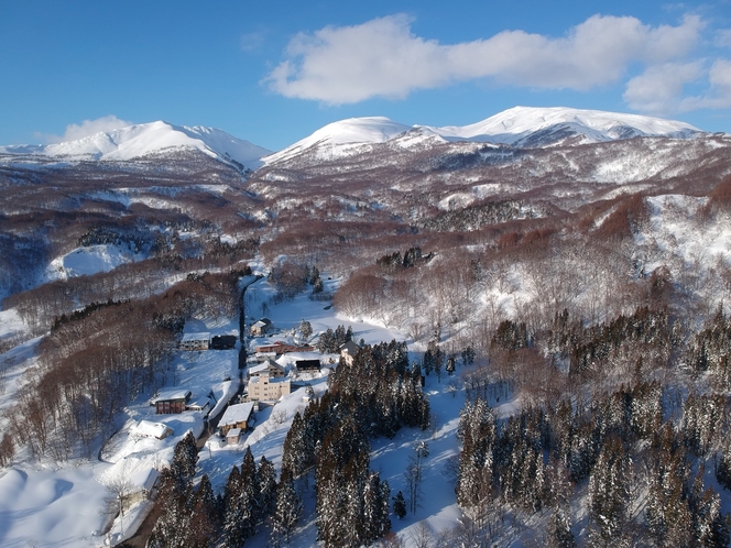 冬の月山の景色