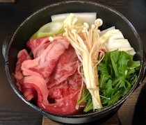 月山和牛のすき焼き