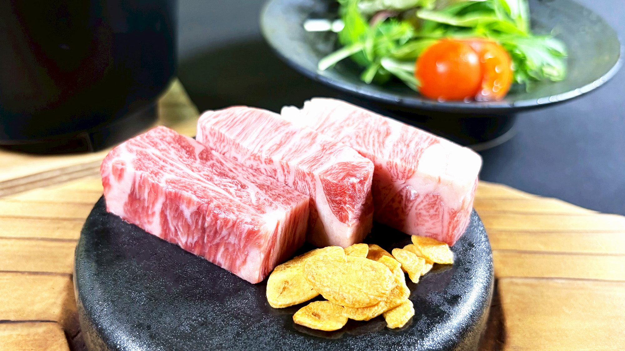 台物一例：鹿児島県産黒毛和牛　肩ロースステーキ