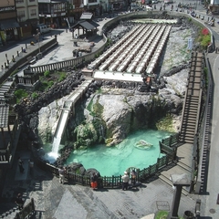 湯畑 当館から徒歩2分