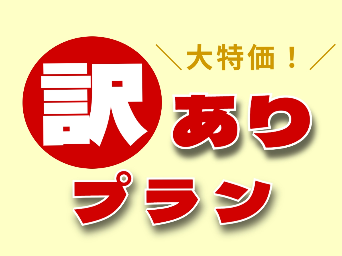 ＜大特価！＞1室限定！訳アリプラン【朝食無料】