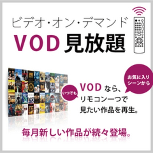 VOD（ビデオ・オン・デマンド）映画・動画が見放題！