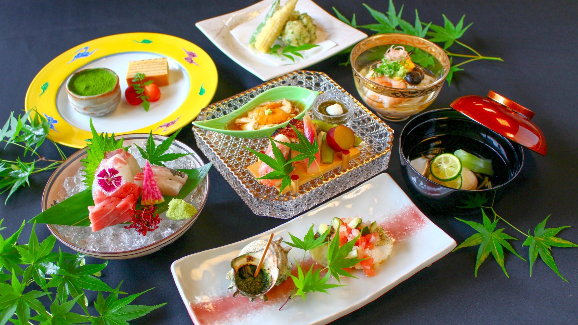 【懐石コース/茜】産地直送の旬素材をふんだんに使った季節の懐石コース