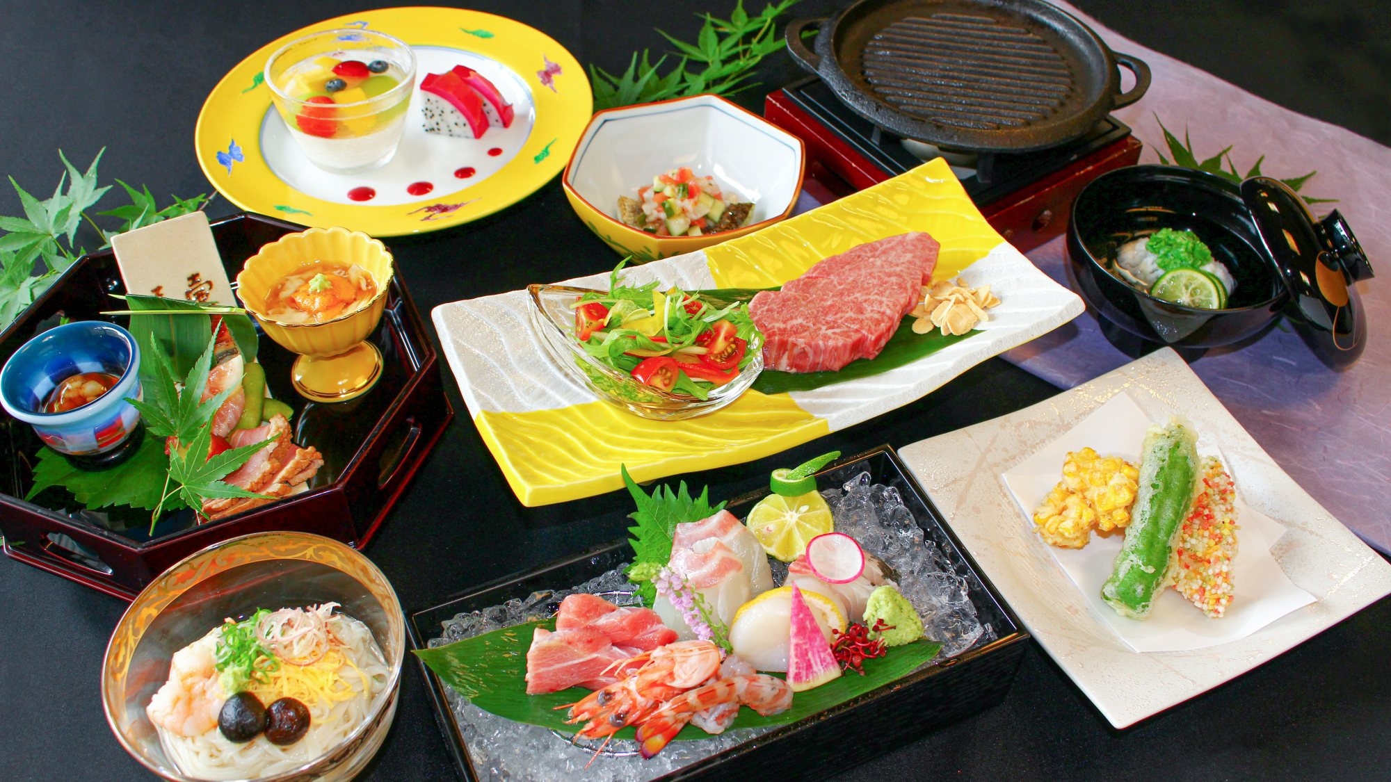 【懐石コース/楓】黒毛和牛の深い旨みと地の旬が織りなす四季折々の懐石コース