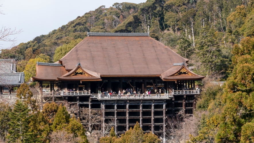 清水寺、懸崖造り本堂