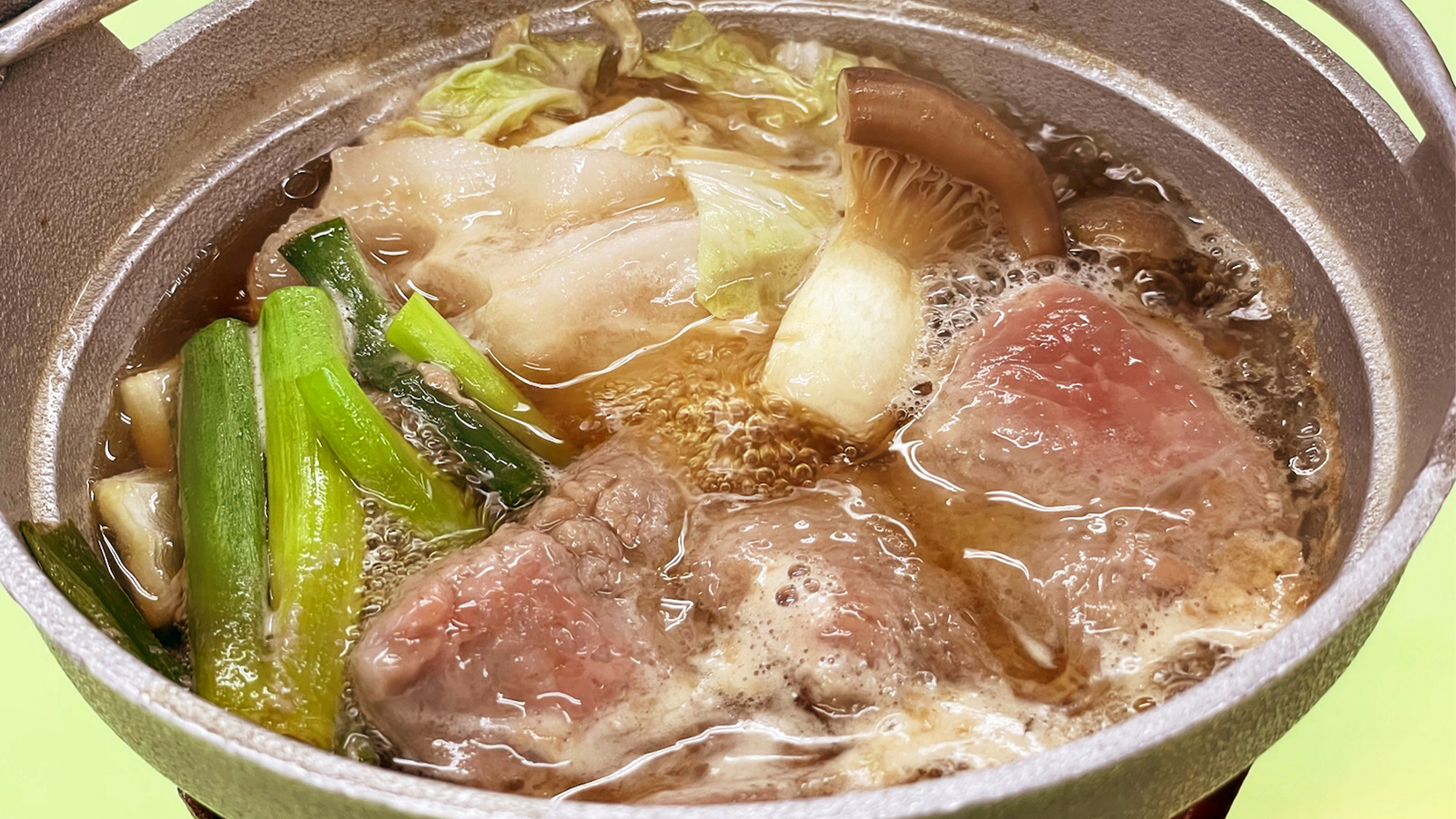 ④『伊豆野菜の割り下鍋』