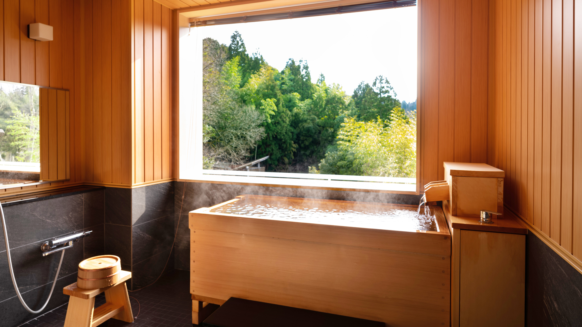 ★【源泉かけ流し檜露天風呂付和風ツイン】禁煙・部屋食不可★