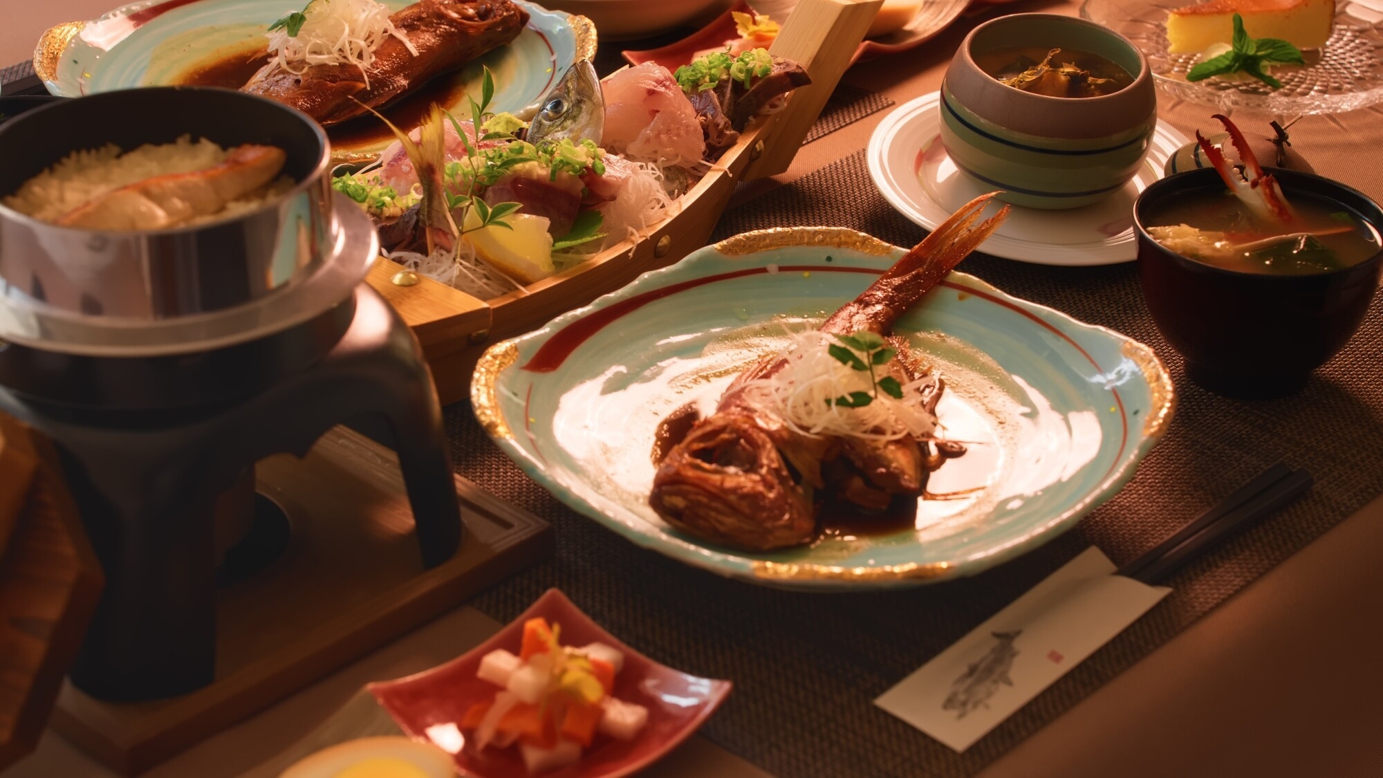 【2食付】迷ったらコレ！お刺身＆金目煮つけetc…厳選地魚をご賞味ください