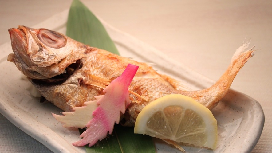 【別注(料理イメージ)】のどぐろの塩焼き。1人前4180円(税込)