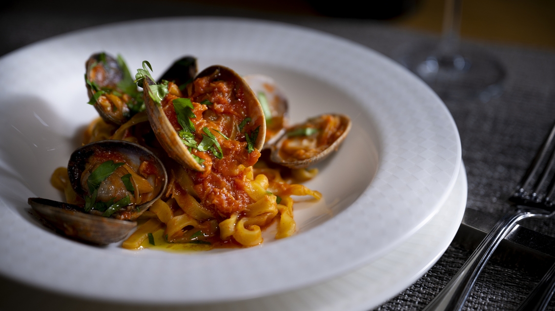 【1泊2食付・基本】旬が煌く『奥定山渓イタリアン』ディナーコース／森の展望温泉付客室