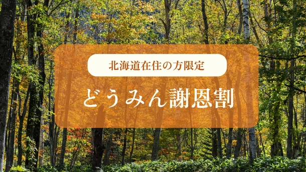 【どうみん謝恩割】11月室数限定5％OFF　北海道在住の方専用プラン