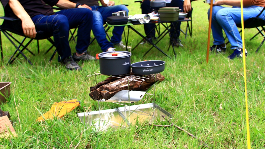 【キャンプ】薪で作るキャンプ飯は格別です