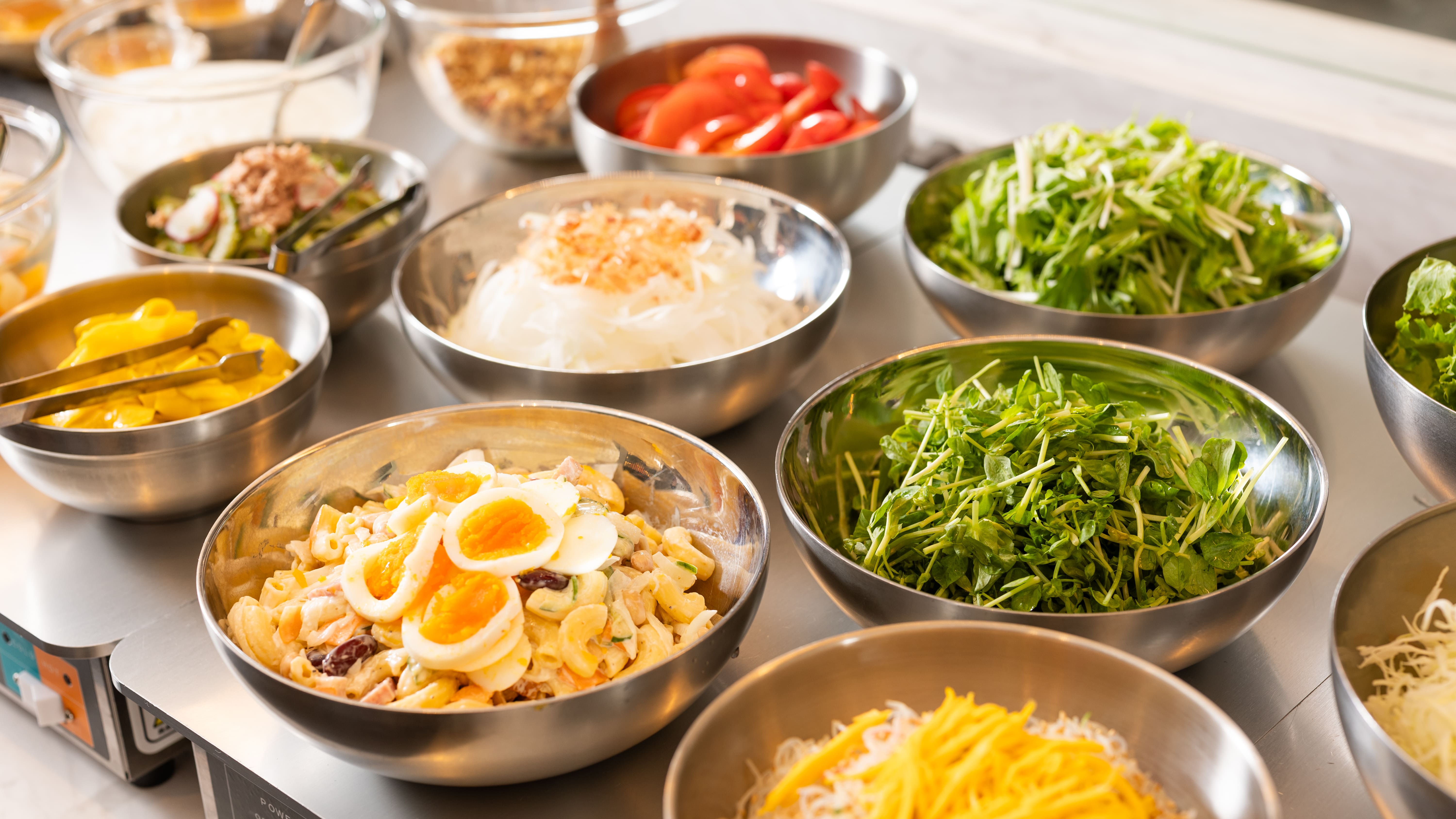 朝食バイキング一例