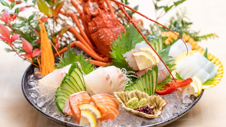 【当館リピートNO.1会席】＜1泊2食＞地元広島が誇る希少霜降り神石牛に伊勢海老の饗宴／雄橋会席