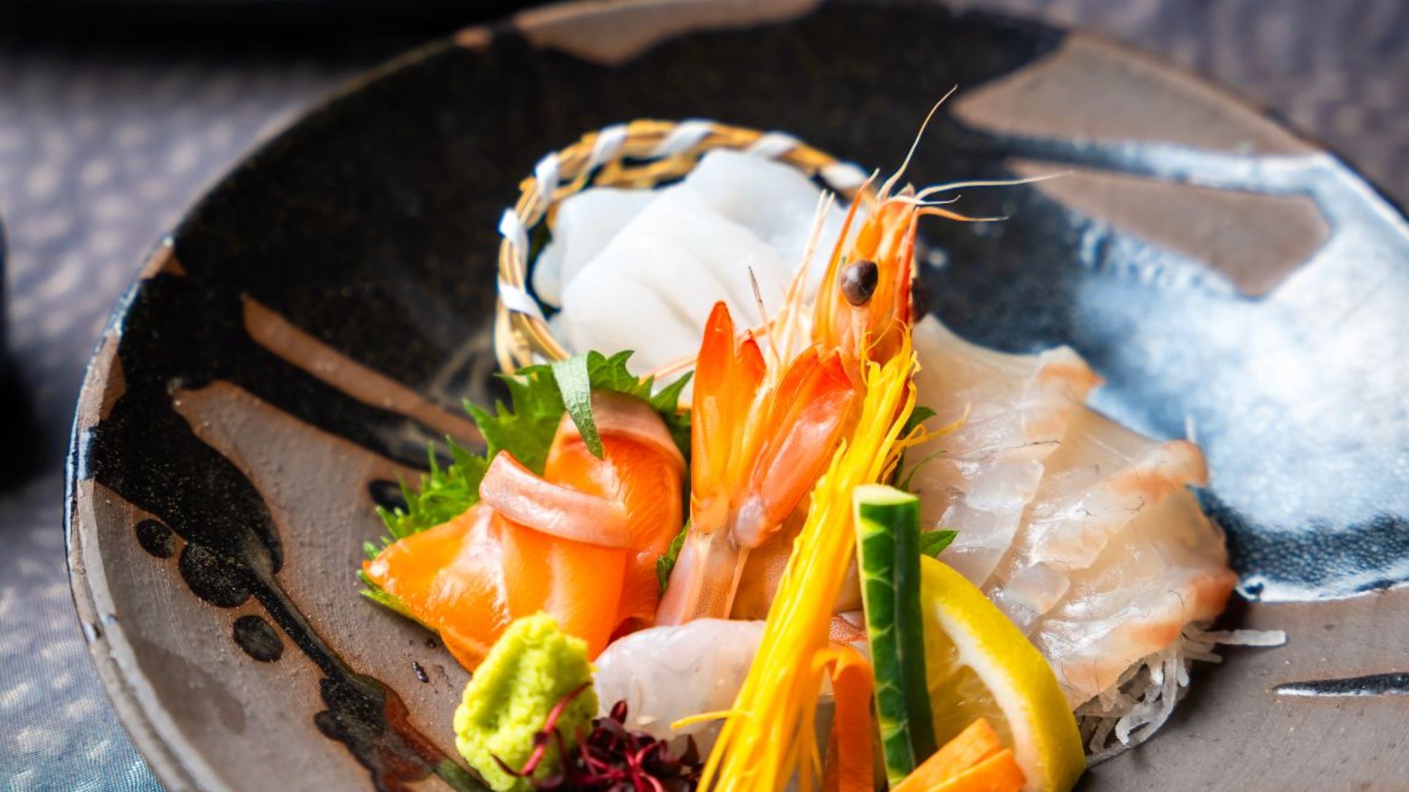 <もみじ橋会席　全７品>質な旨みを一品づつ山陰沖直送の鮮魚お造り盛り合わせ